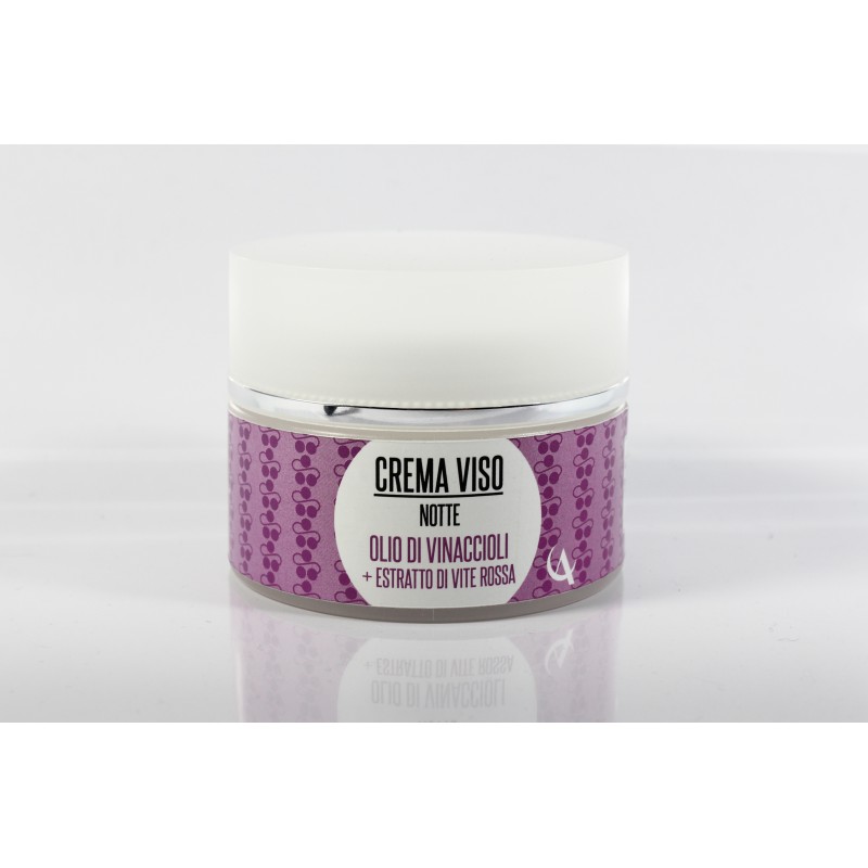Crema Viso Notte Olio di Vinaccioli ed Estratto di Uva Rossa